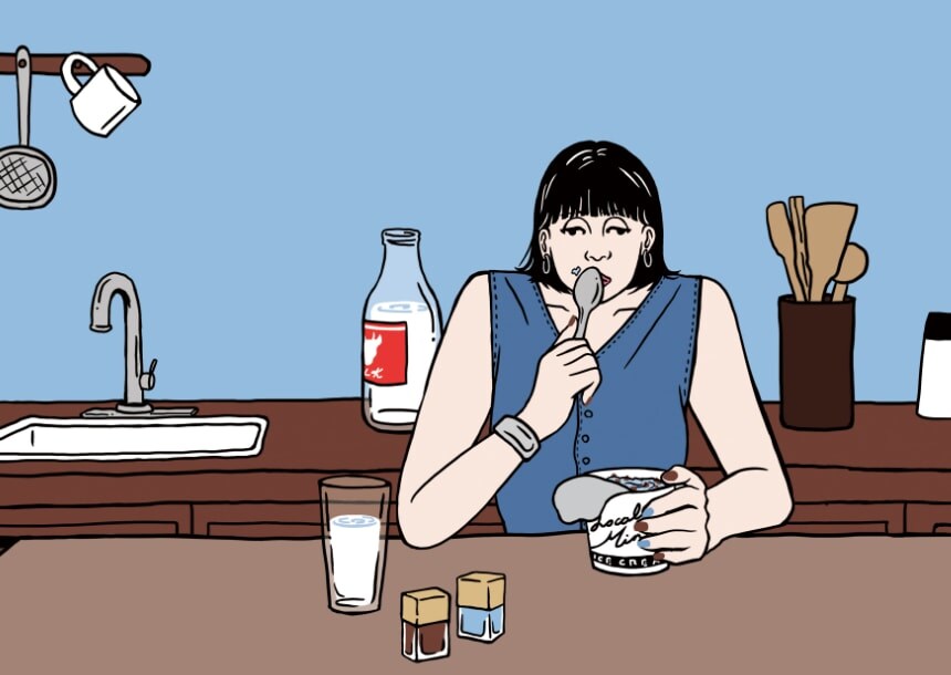 Ice Blue × Milky Brownイメージイラスト